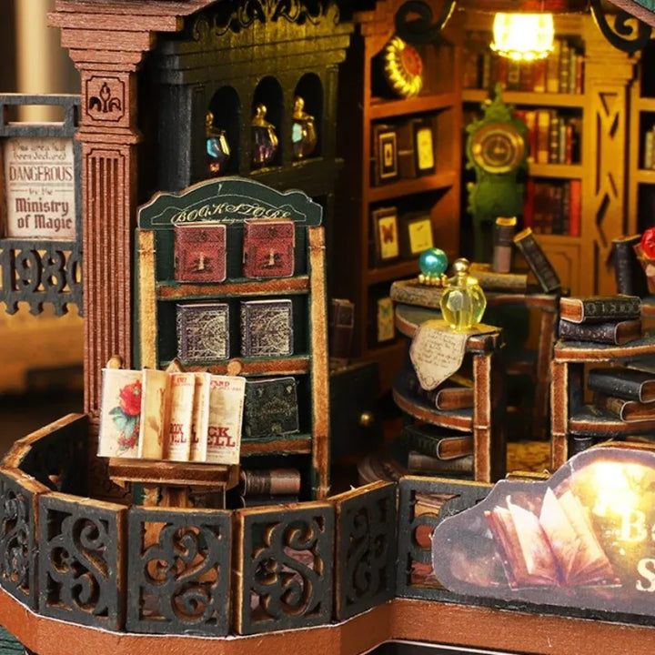 Maison Miniature - Ville des Livres Crépuscule