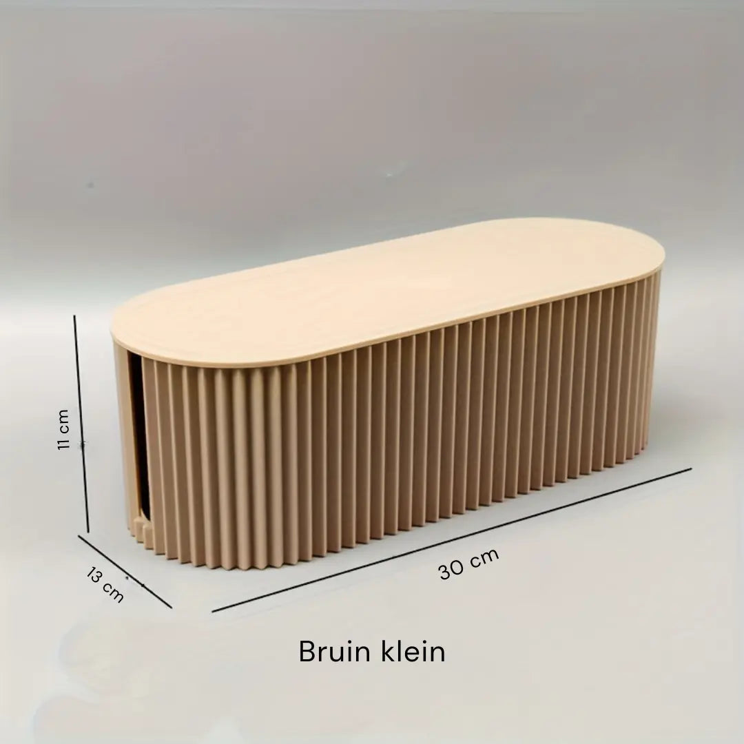 Ordoca Boîte à câbles Organiseur de bureau | Gestion des câbles & rangement | Blanc | 30x11x13 cm