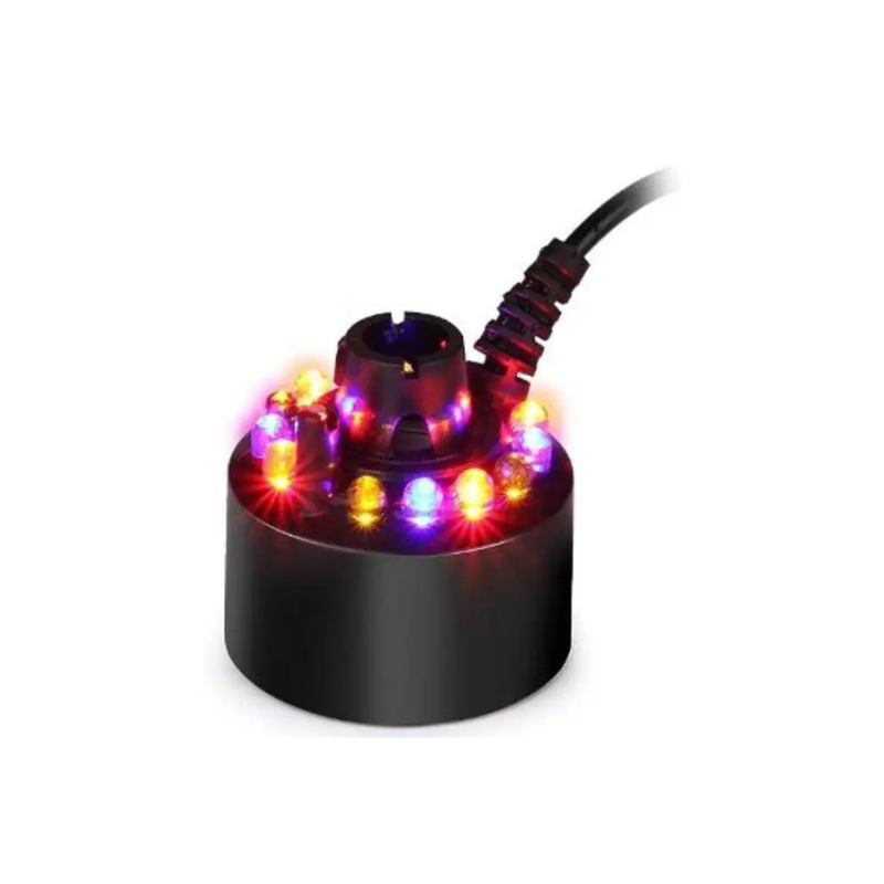 MystiGlow Machine à brouillard LED | Ultrason | Avec lumière d'ambiance | Jusqu'à 8h d'autonomie | Prise EU