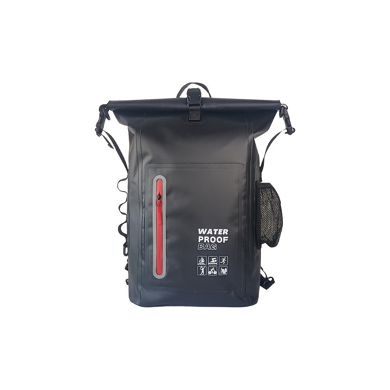 DryTrek Sac à dos de plein air étanche 25L | Rolltop avec fermeture à clip | Design robuste | Parfait pour le kayak, la randonnée et la plage