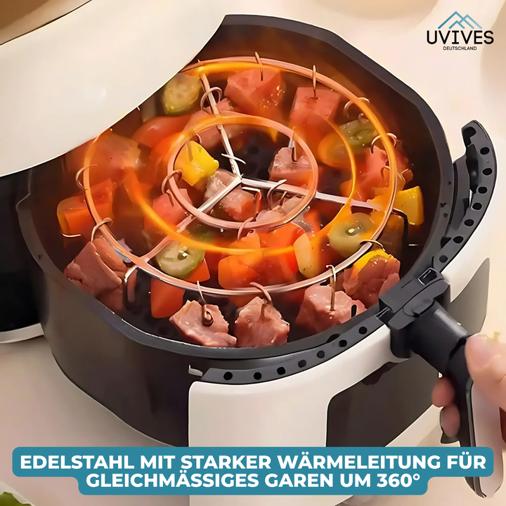 CrispGrill Set – Profitez d'aliments croustillants sans fumée ni graisse !