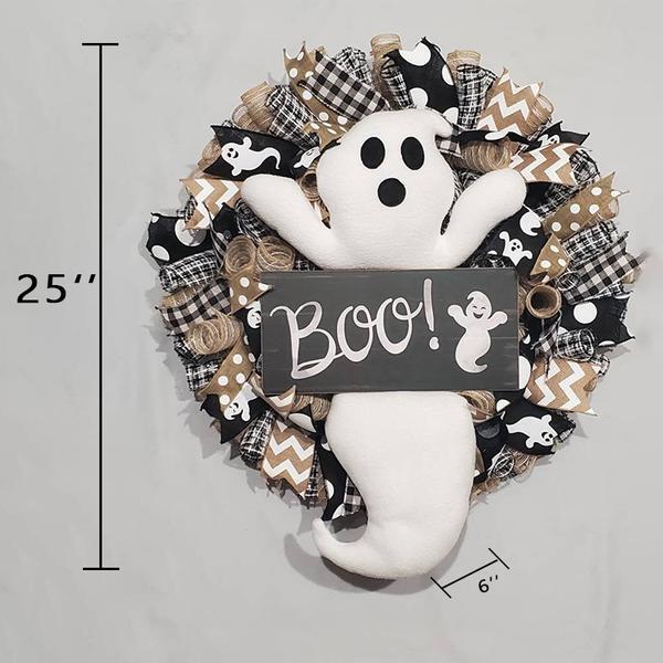 SpookyCharm – Couronne d'Halloween artisanale style ferme !