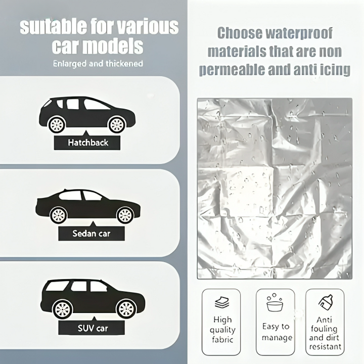IceCover - Couverture de pare-brise pour voiture contre le gel