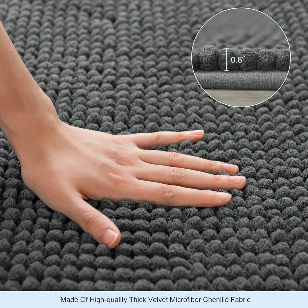 Tapis de Bain d'Angle Lunava | Forme L pour Douche & Coin | Antidérapant & Doux | 40x40x80 cm