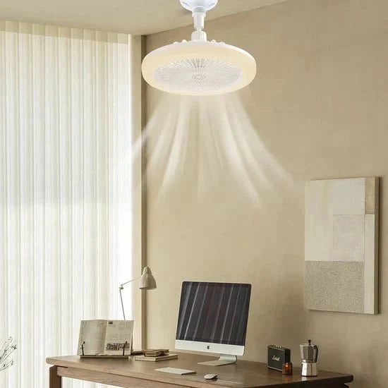 Ventilateur de plafond avec lumière LED et télécommande