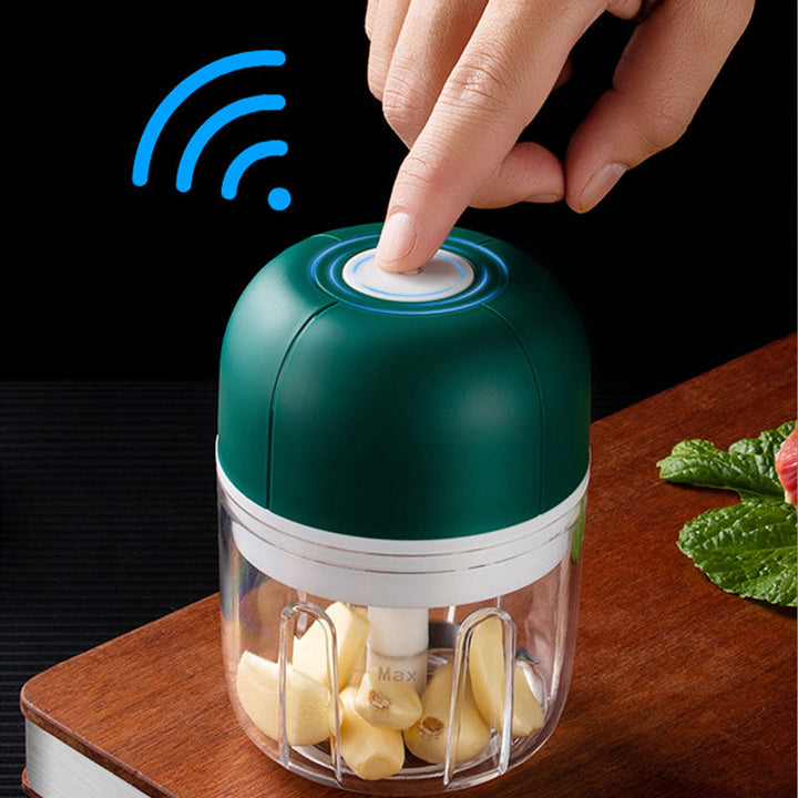 Küchenkrone Hachoir Électrique à Ail | Compact & Rechargeable | Sans BPA & Acier Inoxydable | 250 ml