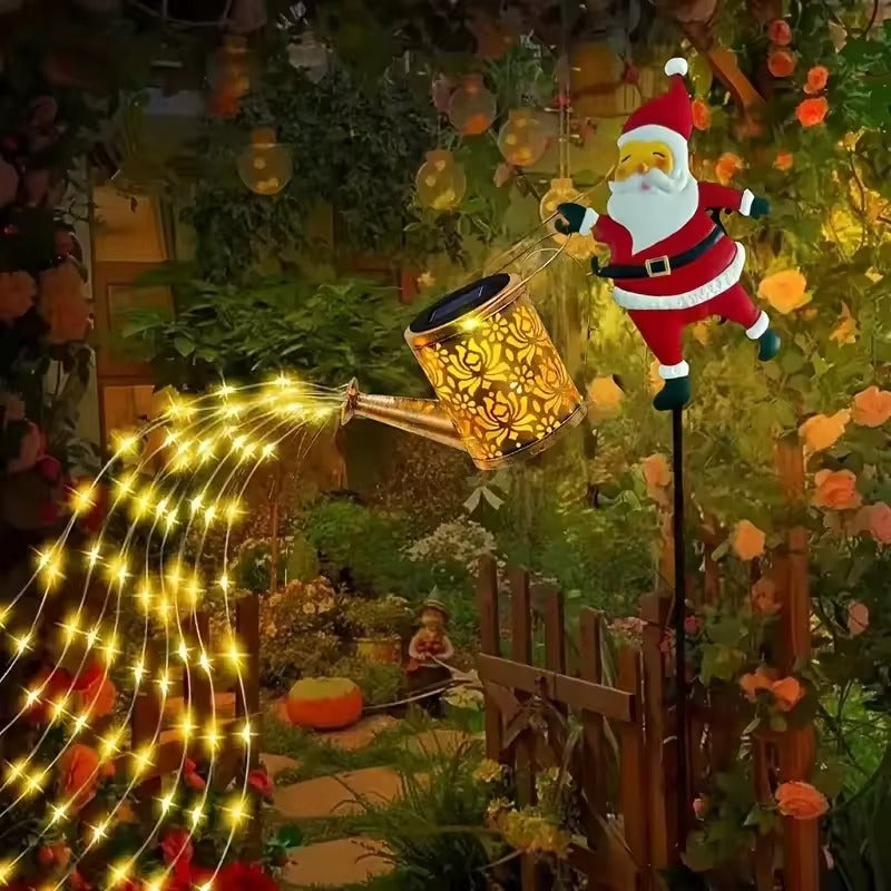 SantaPour™ – Lampe de jardin solaire en forme d'arrosoir