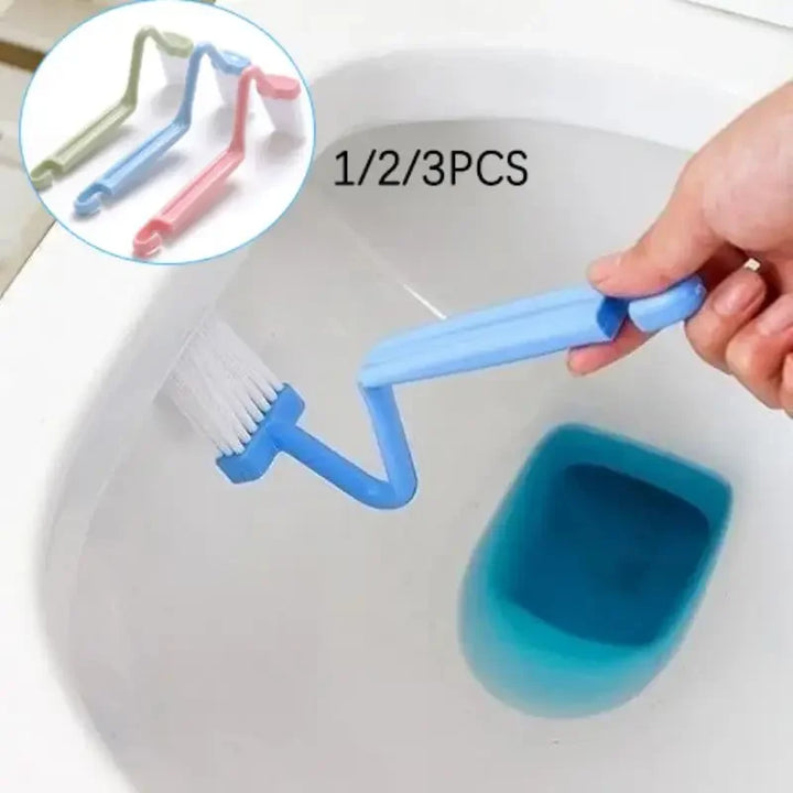 Ensemble de brosses de toilettes Cleanora Curve | en S et gain de place | 1+1 gratuit | Avec crochet de suspension