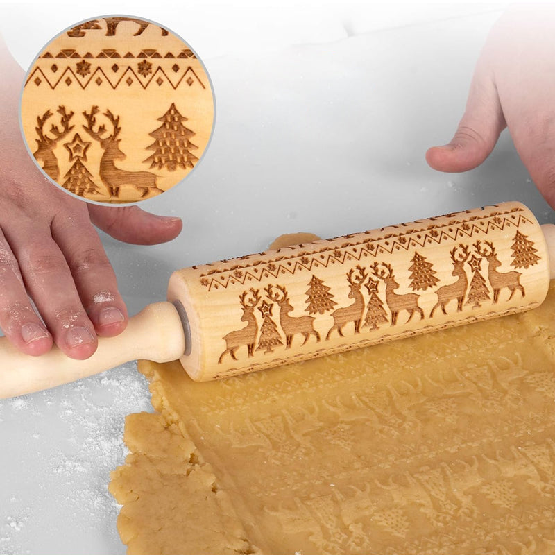ChristmasRoller™ - Rouleau à pâtisserie de Noël pour biscuits [Dernier jour de réduction]