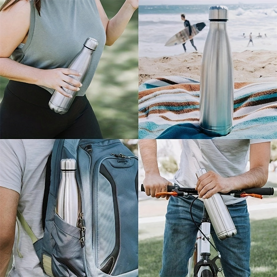 Bouteille Isolante VaultBottle Smart | Avec compartiment secret | 12h chaud & 24h froid | Acier inoxydable | 450 ml | 27×7 cm