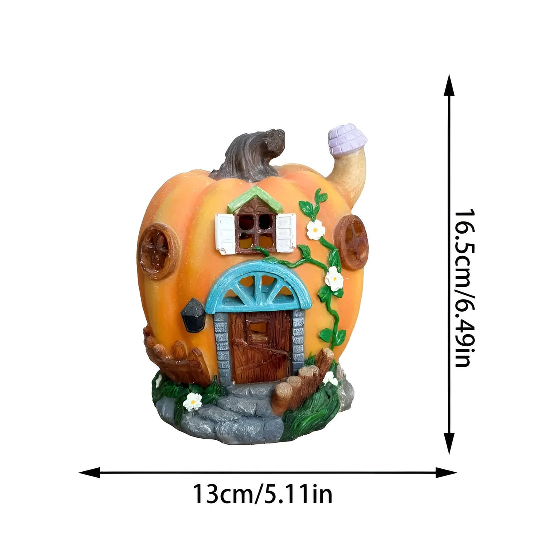 Maison Citrouille Solaire Lumipumpa | Lampe de Jardin LED | Résistante aux Intempéries & Économique en Énergie | Parfaite pour Halloween & Décorations d'Automne