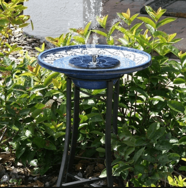 WaterGlow – Fontaine solaire avec LED et 4 motifs de jets d'eau différents !