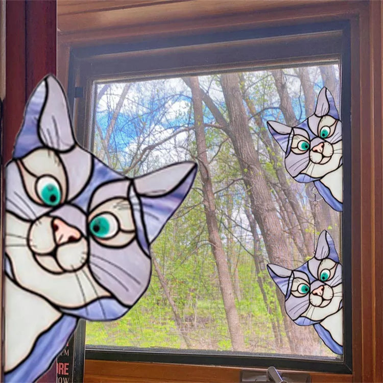 CatPeek – Attrape-soleil en chat fait main pour votre fenêtre !