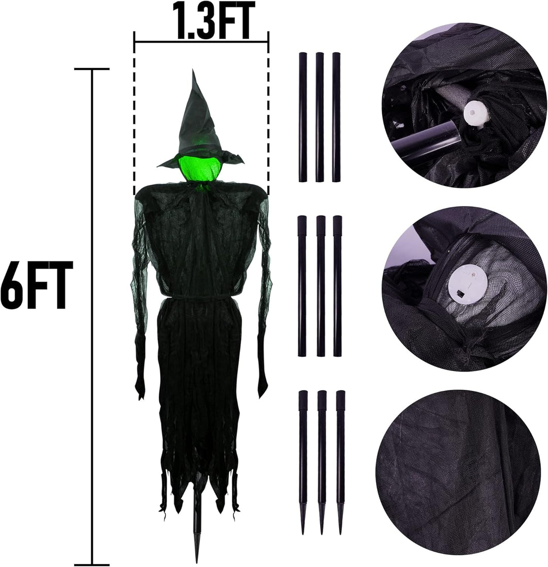 HexaGlow – Trio de sorcières Halloween lumineuses !