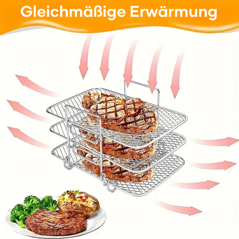 SteelStack - Gril en acier inoxydable multicouche