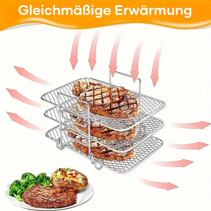 SteelStack - Gril en acier inoxydable multicouche