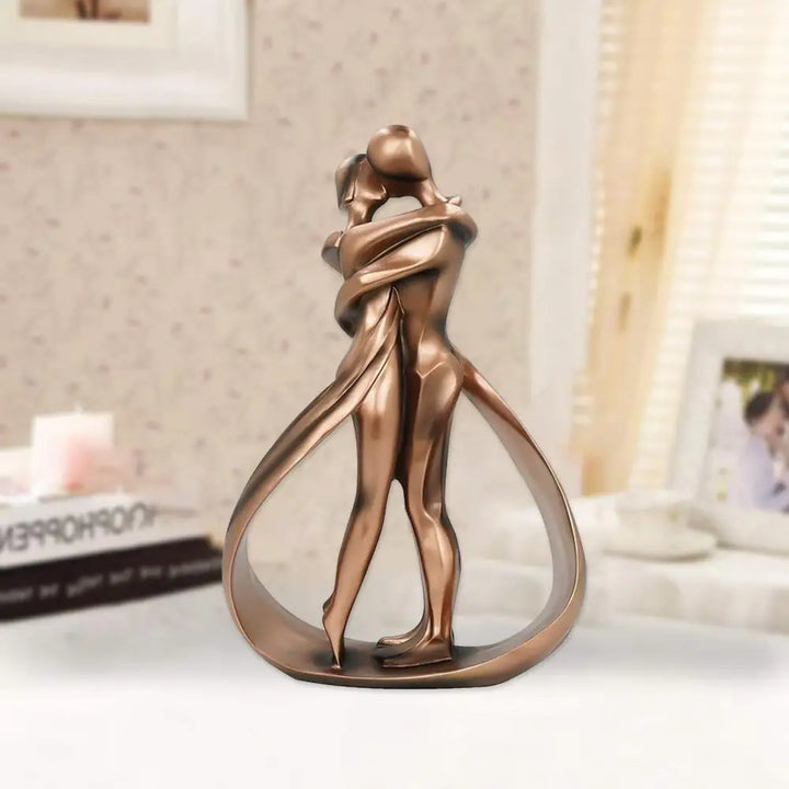 Sentura Deko Sculpture Figures Enlacées | Symbole d'Amour & de Connexion | Aspect Fait Main | Résine