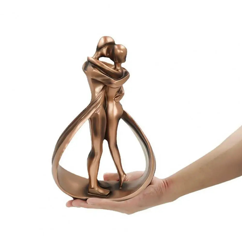 Sentura Deko Sculpture Figures Enlacées | Symbole d'Amour & de Connexion | Aspect Fait Main | Résine
