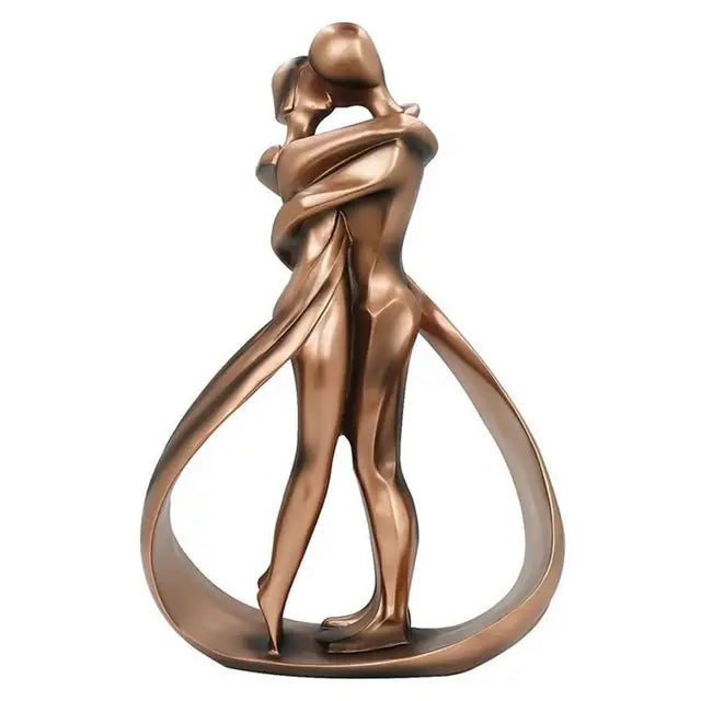 Sentura Deko Sculpture Figures Enlacées | Symbole d'Amour & de Connexion | Aspect Fait Main | Résine