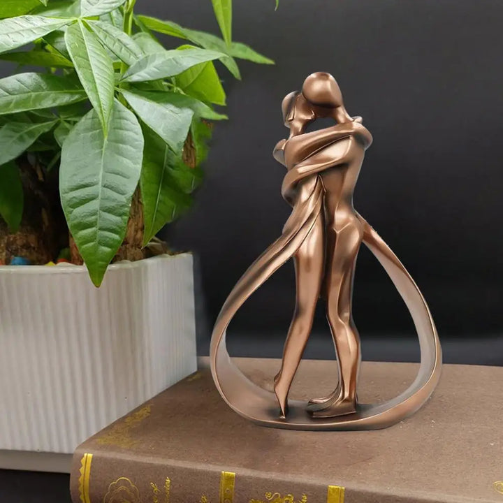 Sentura Deko Sculpture Figures Enlacées | Symbole d'Amour & de Connexion | Aspect Fait Main | Résine