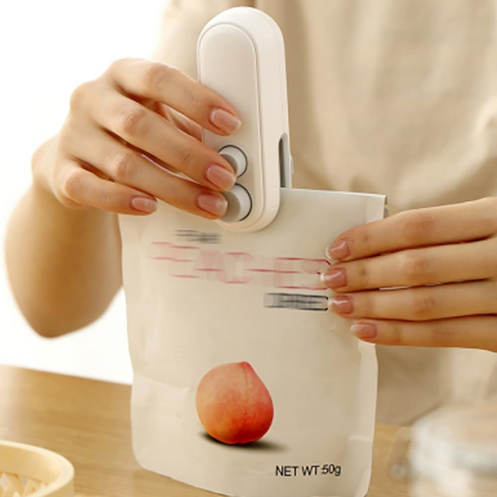 ZipKeeper - Mini-scellant de sachets, Outil portable 2-en-1