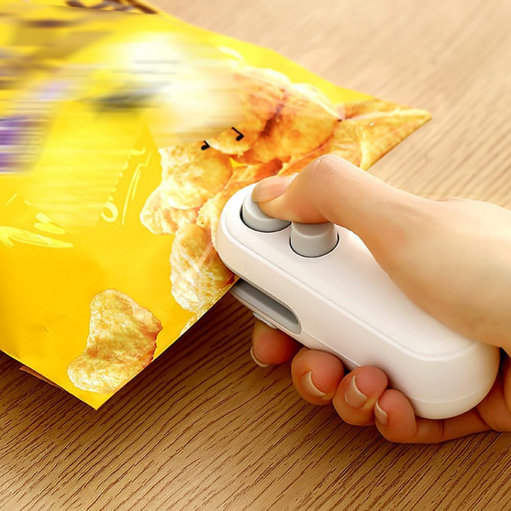 ZipKeeper - Mini-scellant de sachets, Outil portable 2-en-1