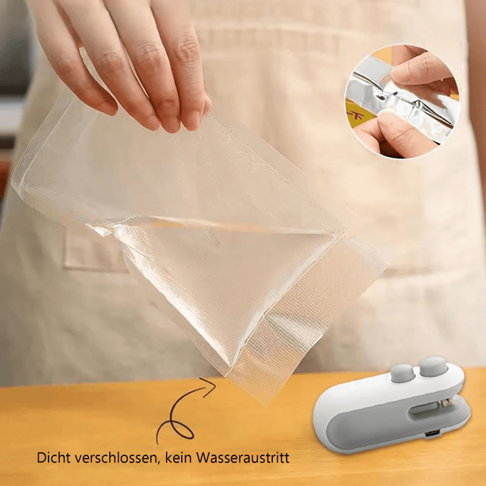 ZipKeeper - Mini-scellant de sachets, Outil portable 2-en-1
