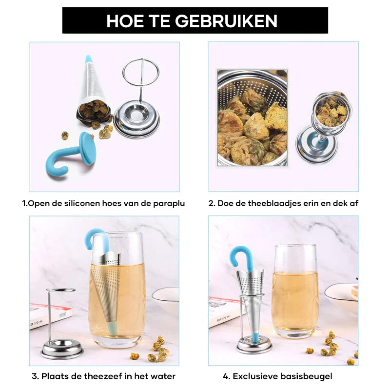 1+1 GRATUIT | TeaBrella – Profitez du thé avec style et une touche amusante !