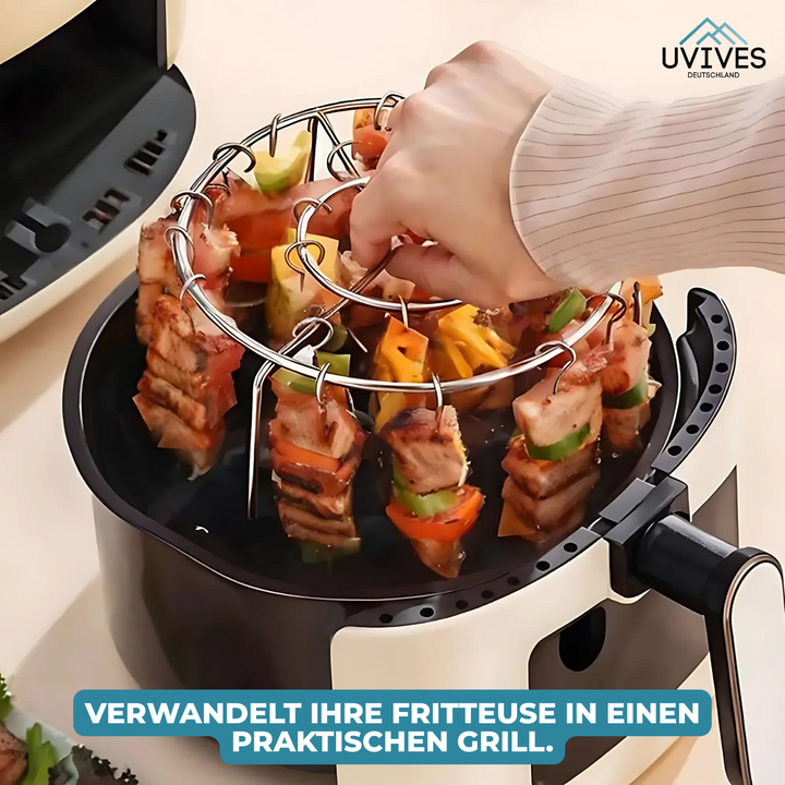 CrispGrill Set – Profitez d'aliments croustillants sans fumée ni graisse !