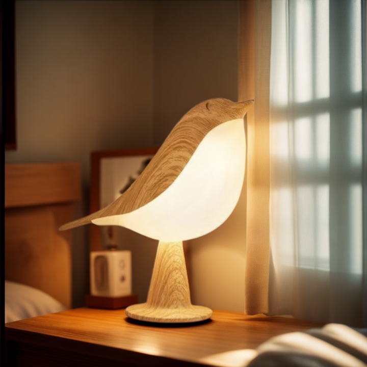 Lampe de nuit à douce lueur en forme d’oiseau