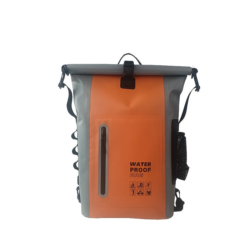 DryTrek Sac à dos de plein air étanche 25L | Rolltop avec fermeture à clip | Design robuste | Parfait pour le kayak, la randonnée et la plage