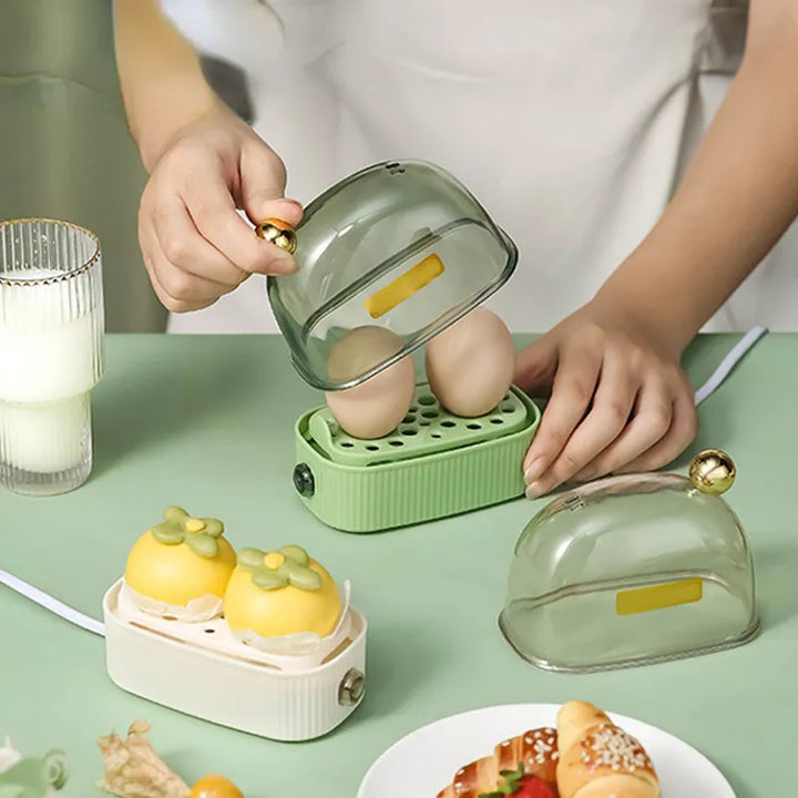 Cuisinier à œufs vintage Boilino Duo | Pour 2 œufs | Arrêt automatique | Compact & Élégant