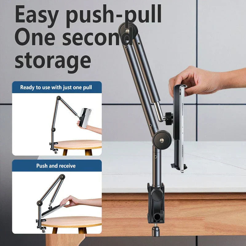TechHold - Support stable pour tablette et téléphone en aluminium