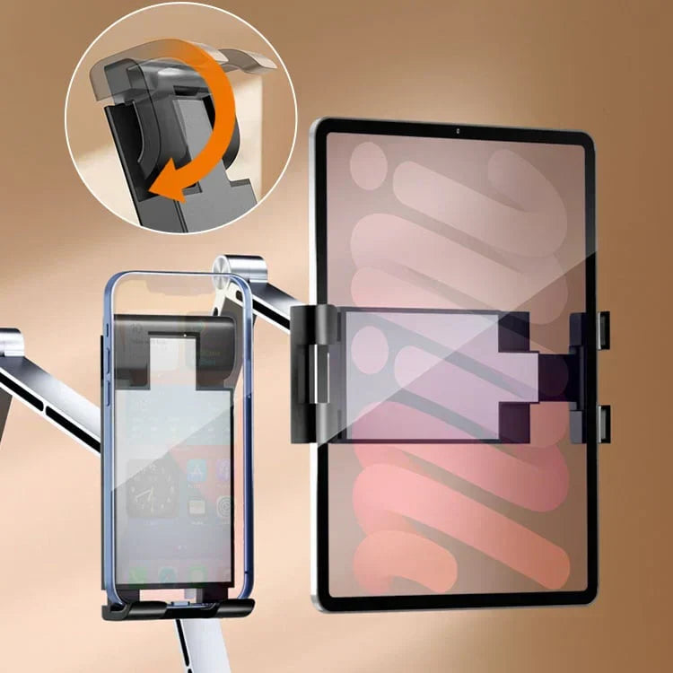 TechHold - Support stable pour tablette et téléphone en aluminium