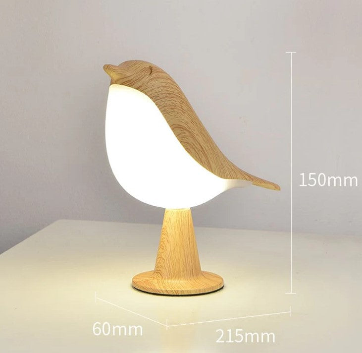 Lampe de nuit à douce lueur en forme d’oiseau