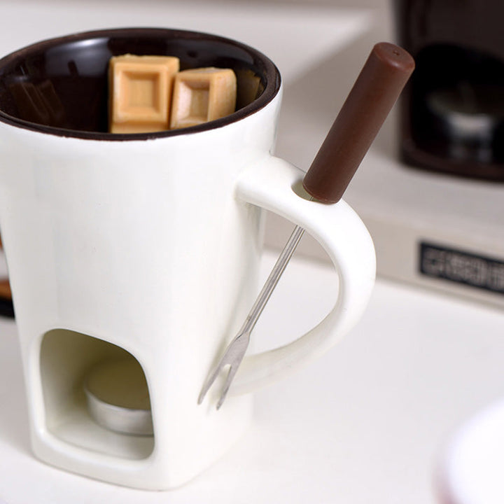 ChocoLuxe – Bol à fondue en céramique pour fromage et chocolat