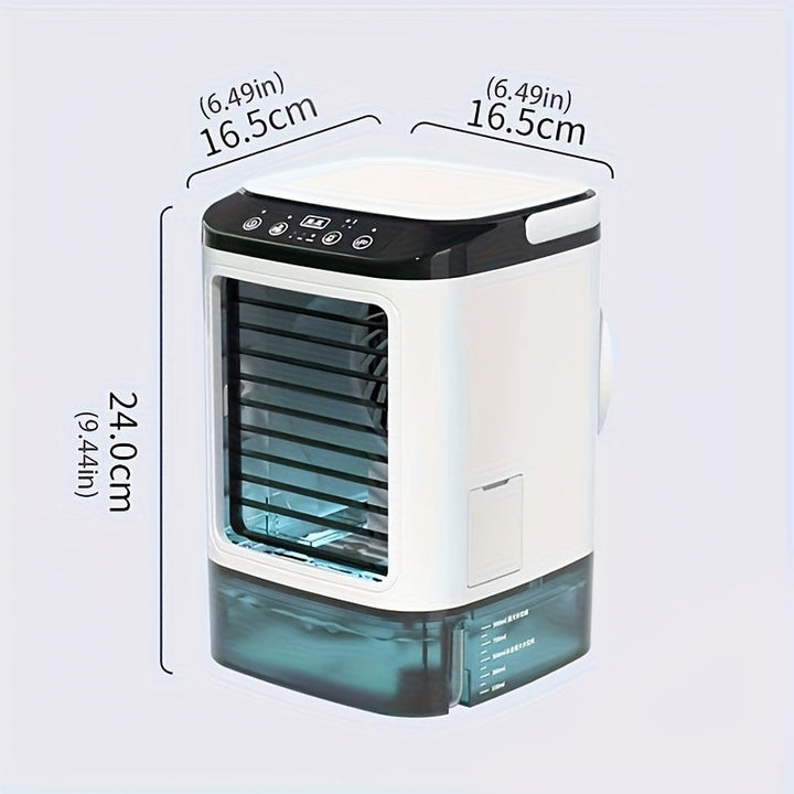 Climatiseur Mini Portable Coolivy | Alimenté par USB | Avec réservoir d'eau et humidification de l'air | Compact et mobile