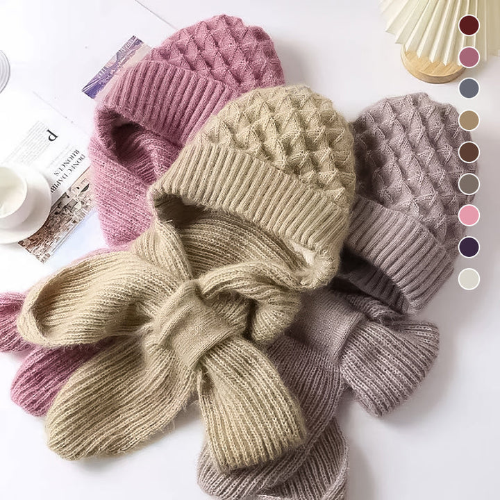 1+1 GRATUIT | ScarfBeanie - Écharpe pour femme et bonnet en un