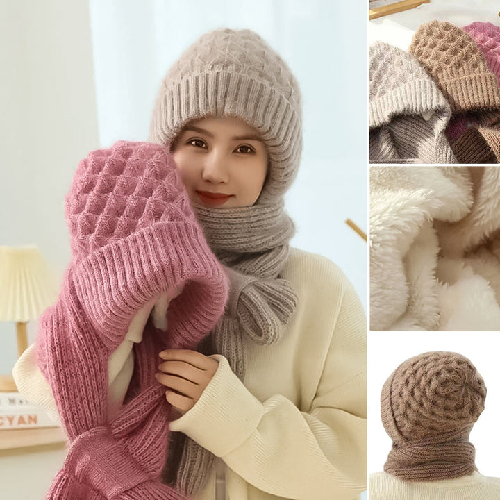 1+1 GRATUIT | ScarfBeanie - Écharpe pour femme et bonnet en un