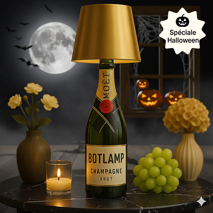 Lampe sans fil en forme de bouteille