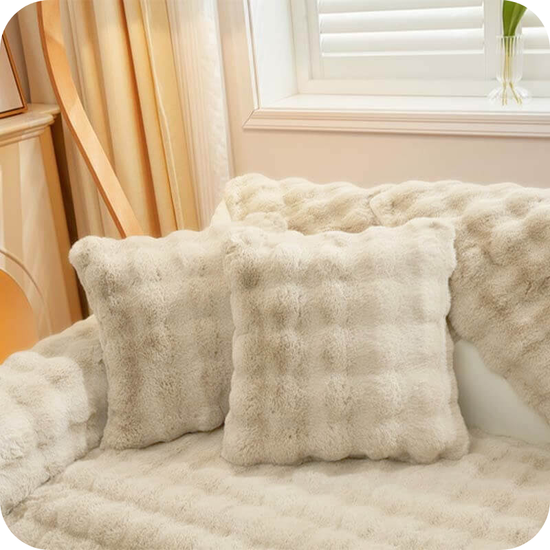 Plushy - Protection de canapé luxueuse, confort et douceur ultimes !