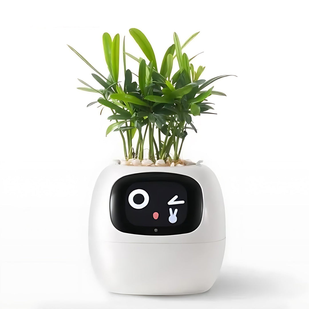 PflanzenFreund SmartPot | Pot de fleurs intelligent avec arrosage automatique | Contrôle par application & retour d'information par emoji
