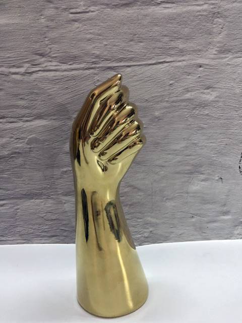 Vase ArteHand | Forme de main en céramique | Surface brillante | Accessoire de décoration artistique