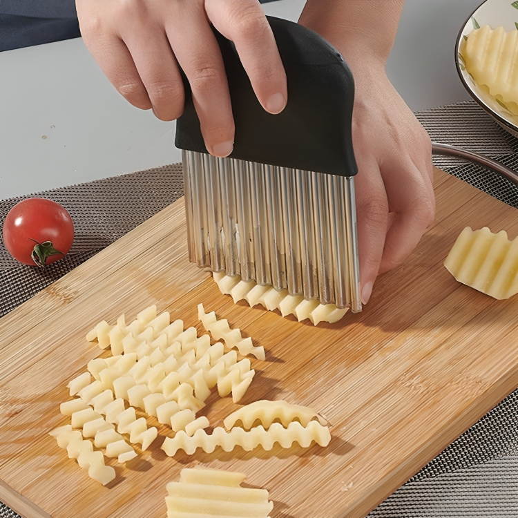 RippleCutter - Râpe de cuisine en acier inoxydable en forme de vague
