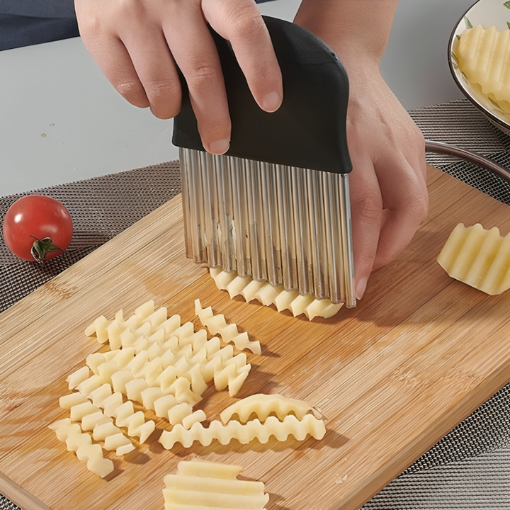 RippleCutter - Râpe de cuisine en acier inoxydable en forme de vague