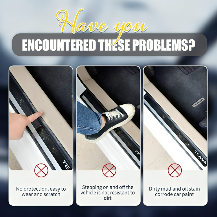 2+2 GRATUIT | StepSafe - Autocollants de protection en fibre de carbone pour portes