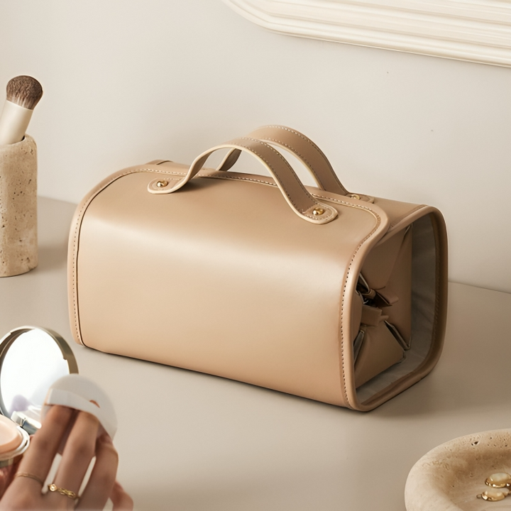 GlamShell – Le sac organisateur de maquillage élégant !