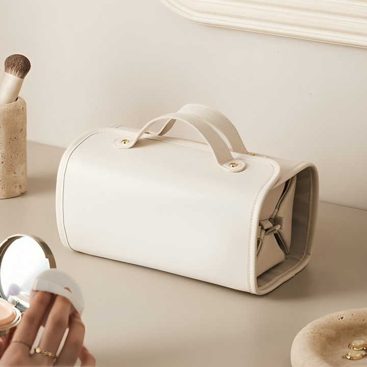GlamShell – Le sac organisateur de maquillage élégant !