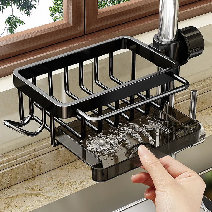 CleanTray - Organisateur de lavabo en aluminium