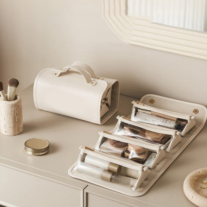 GlamShell – Le sac organisateur de maquillage élégant !